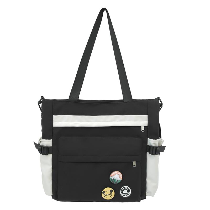 Men's Messenger Bag Large Capacity Student Crossbody Bag Women's Portable Commuter Shoulder Bag