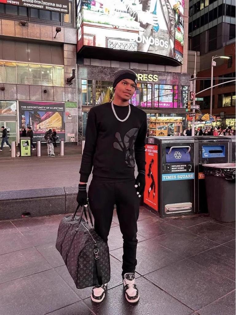 Synaworld Męski Hip Hop Streetwear Bluza z kapturem z okrągłym dekoltem i pluszowym podszyciem & Luźny komplet sportowy