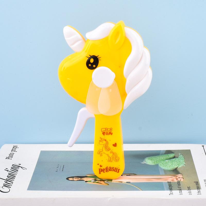 Cartoon Fan Hand Pressure Fan Children'S Toy Cute Dinosaur Mini Student Portable Handheld Manual Summer Classroom Small Fans