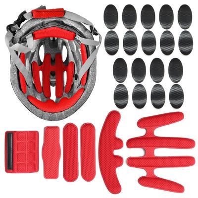24 Stück/Set Helm Polster Kits Versiegelter Schwamm Ersatz Motorrad Fahrrad Radfahren Universal Schaumstoffpolster Set