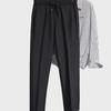 Men's Spring Casual Elastic Waist Skinny Pants - Anti-wrinkle with British Style for Boys