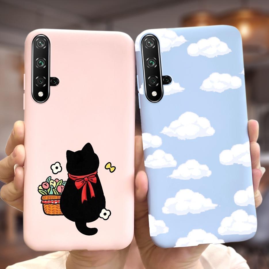 For Huawei Honor 20 Case Stylish Painted Silicone Soft TPU Phone Case Fundas For Huawei Nova 5T 5 T Honor 20 Honor20 Cases Cover