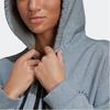 adidas X Stella McCartney Kooperation Solides Logo Mikro-Badge Sportlich Lässige Kapuzenjacke Damen Jacke Grau HB7405