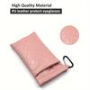 Double Eyeglasses Pouch Large Squeeze Top Microfiber Soft Glasses Case Mobile phone Sunglasses Eyewear Organizer Holder with Hook For Women