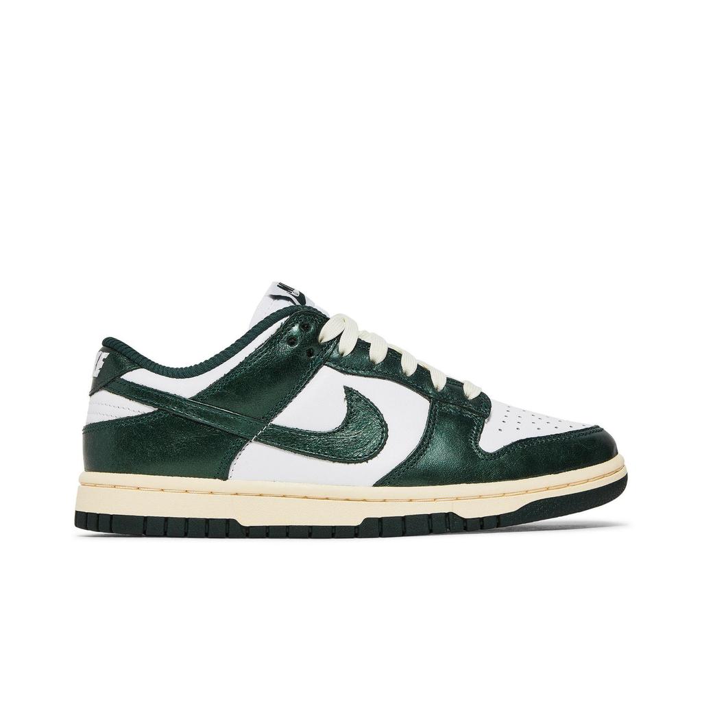 Nike Womens Dunk Low 'Vintage Green' (women's Sizes) White / Pro Green / Coconut Milk Skateboard Shoes DQ8580 100