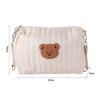 Quilted Cotton Pram Storage Bag Bear Mommy Bag Stroller Organizer Bag  Baby Stroller Pouch