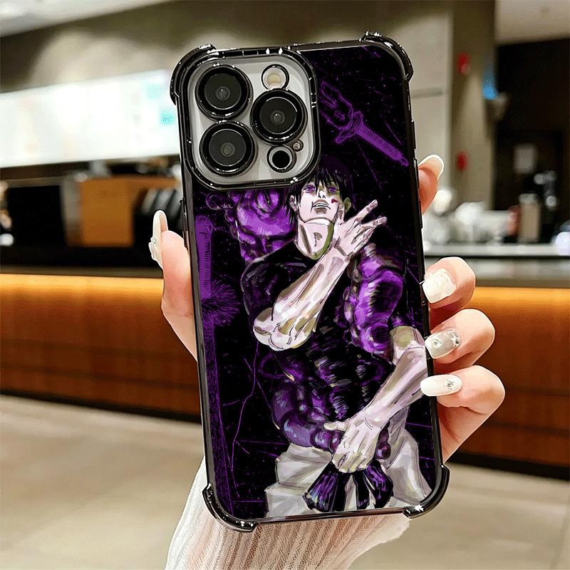 Anime Fushiguro Toji JUJUSU Soft Phone Case For iPhone 15 16 17 Air 14 Pro Max 16E Plus 13 12 Mini Plating Anti-Fall Fundas