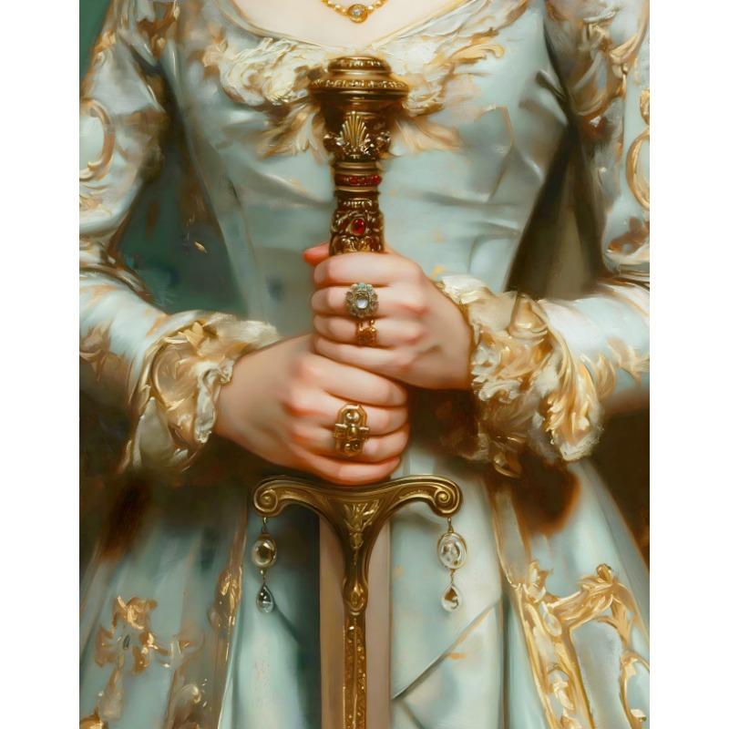 

Ретро Абстрактный Великолепное Платье Королевы Рыцарские Украшения Меч Постер Холст Живопись Принт Искусство Картинки Домашняя Комната Настенный Декор Подарок 21cm×30cm NoFrame