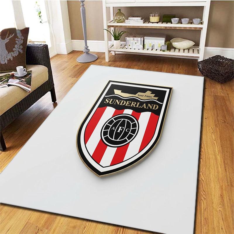 Sunderland A.F Custom Name Carpet Rug for Living Room Bedroom Home Sofa Decoration,Kids play Non-slip Floor Mat