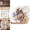 Stunning 46 Pcs Coffee Pattern Scrapbook Journal Stickers For Personalized Notebook Decoration
