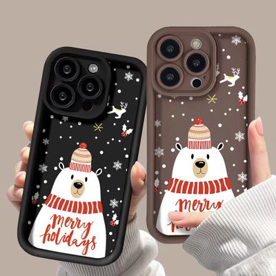 IPhone 11 İçin Noel Yumuşak TPU Telefon Kılıfı Funda iPhone 16 Pro Max 15 13 14 12 XS X XR 7 8 Plus SE 16promax 16pro Kapak Carcasa