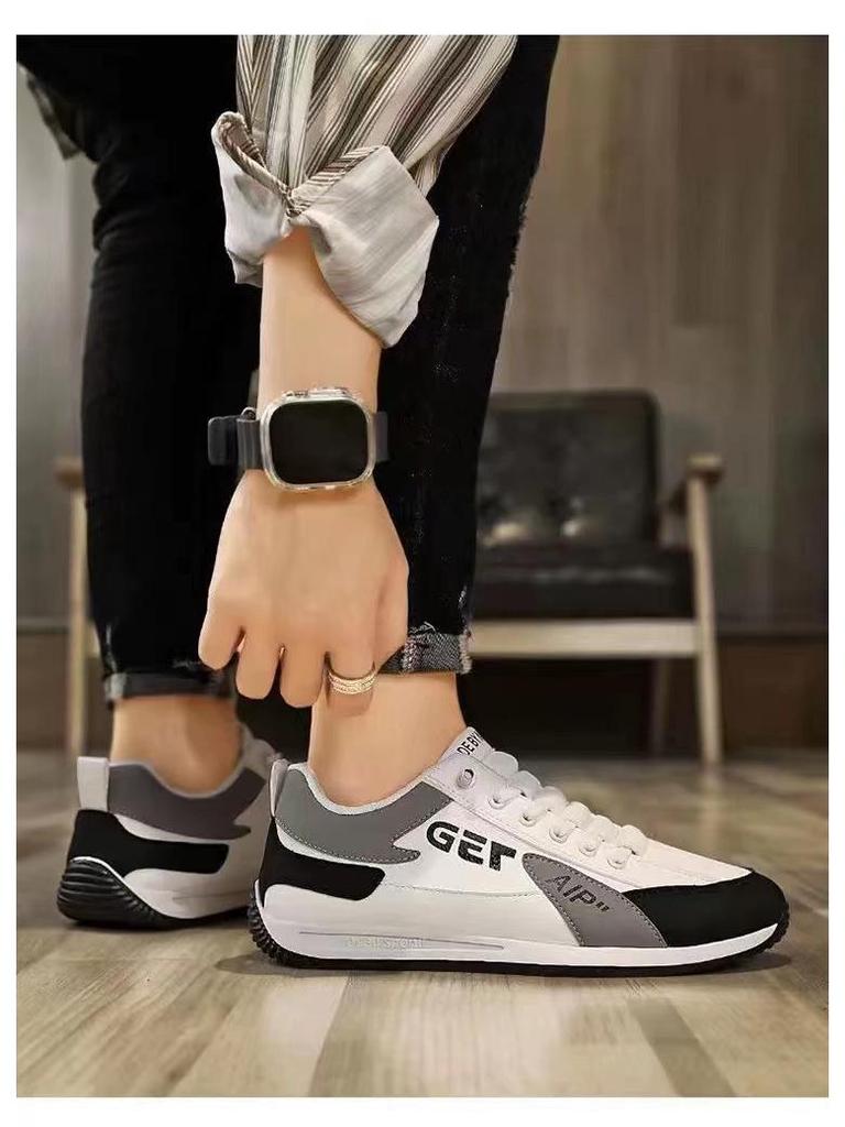2024 Men's Spring & Autumn Lace-Up Running Shoes - Trendy Fashion Sports Footwear