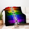 Colorful Lantern Symbols Wall Art DecorBlanket Flannel Throw Blanket for Sofa, Bed, Travel, Camping, Office, Couch, Chair