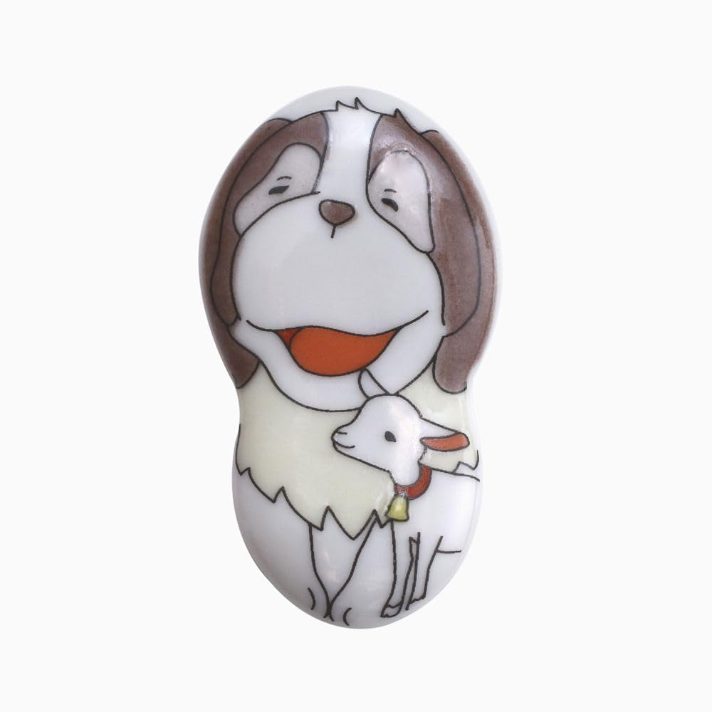 Made in Japan, Kutani ware Heidi, Girl of the Alps, ceramics, porcelain, ceramics, Japanese tableware, overglaze design, chopsticks, chopstick rest, s