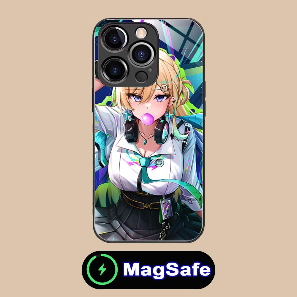 Wuthering Waves Lynae Phone Case for iPhone 17 16 15 14 13 12 11 Air Pro Max Plus Mini MagSafe Glass Colorful Cover Smartphone