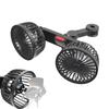 Car Seat Back Cooling Fan USB Charge Dual Head Fan 360 Degree Rotation Auto Headrest Ventilation Fan Neck Cooler Car Interior