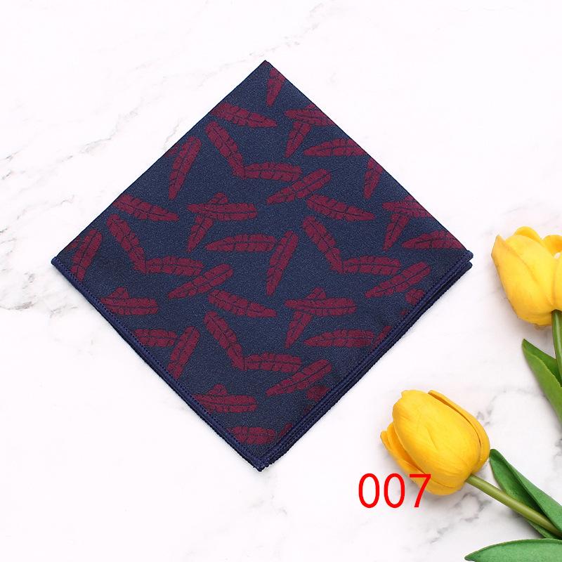 Men'S Pocket Towel Polyester Suit Dress Chest Towel Multi-Color Handkerchief Geometry Square Towel Source Sales