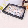 Velvet Ring Tray 100 Slots - Stackable Jewelry Organizer Drawer Insert for Closet & Valet Storage, Ring Display Pad, 1PC