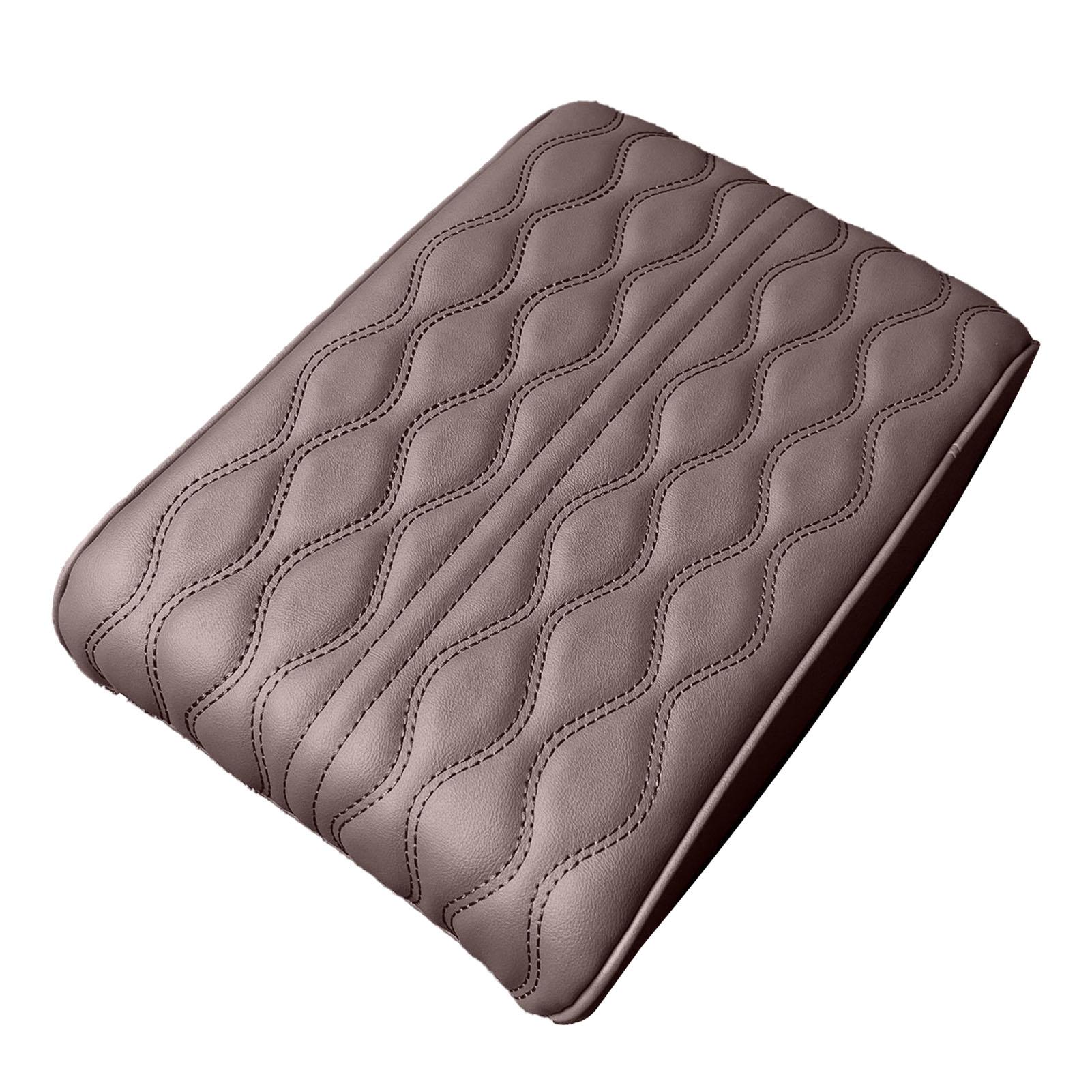 

Armrest Seat Box Cover Comfortable Touch PU Leather Car Center Console Arm Rest Pad Universal for Vehicle Coffee