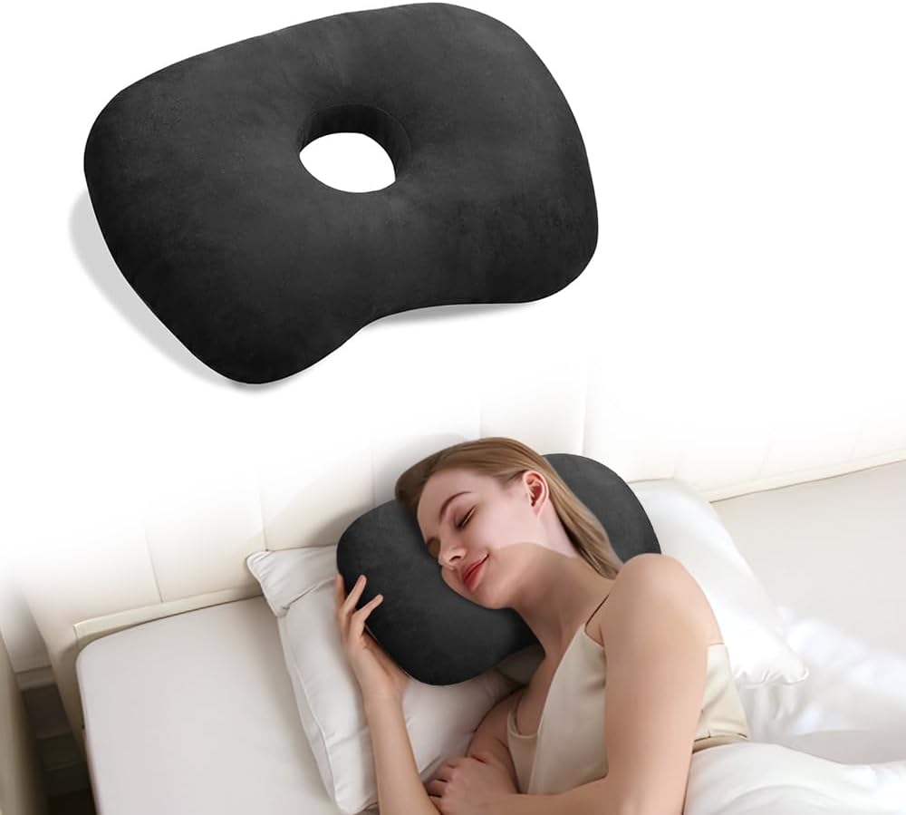 Single Hole Ear Protection Pillow Ear Protection Pillow with Holes Side Sleeping Ear Protection Pillow Exquisite Pillow