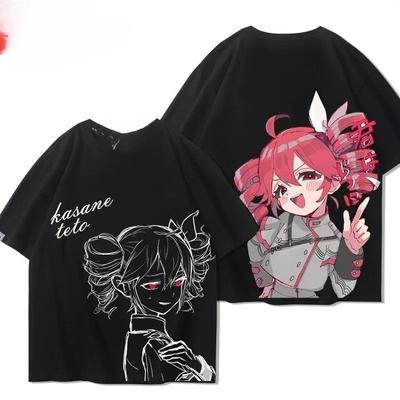 Camiseta Estudante Kasane Teto Anime Camisa de Verão Fãs Manga Curta Homem Mulher Roupas Camisetas Cosplay Roupas da Moda Presente de Aniversário