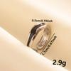 Punk Silver Color Black Enamel Sun Moon Star Eye Rings For Women Men Accessories Stainless Steel Ring Open Finger Jewelry Bagues