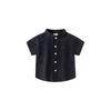 Half Sleeve Summer Boys' Stand Collar Cotton Tops Shirt