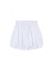 Women's White Floral Culottes Skirt: Summer Elastic Waist, Slimming, High-Waisted, Versatile, Puffy Design