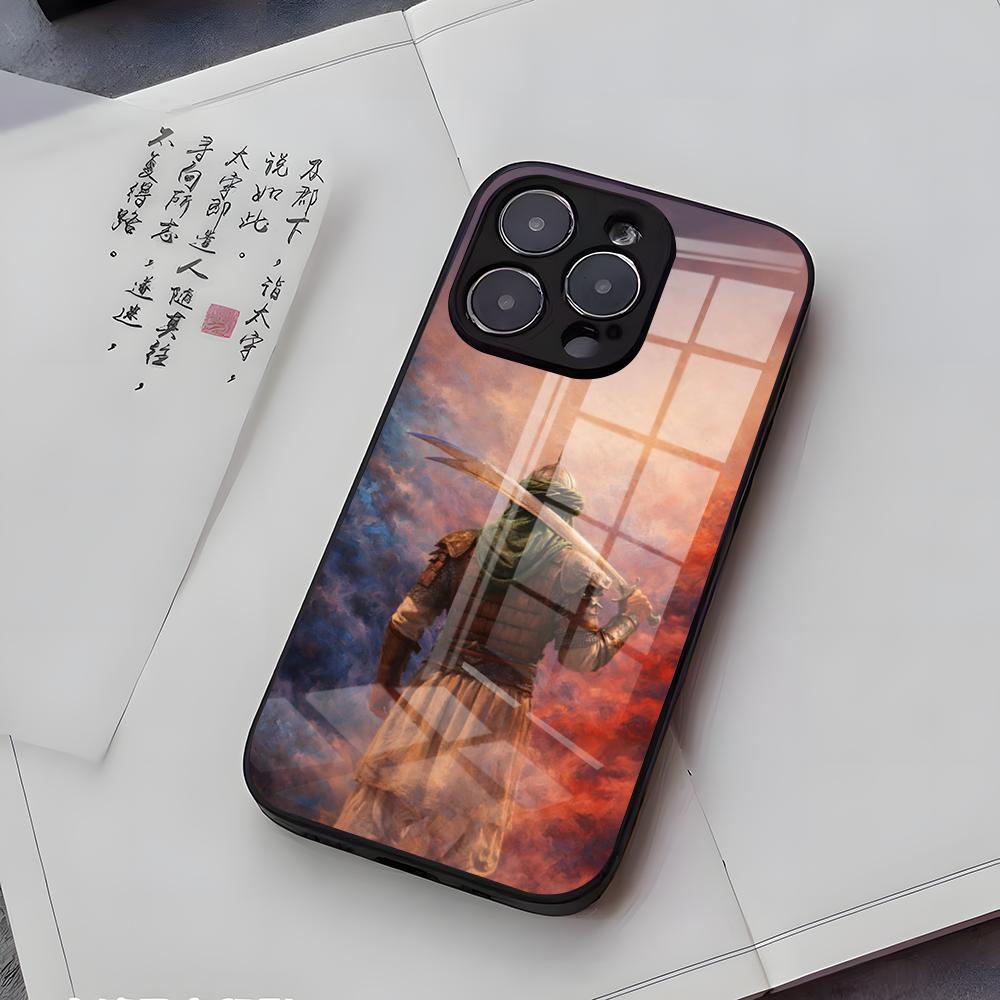 Imam Hussain Shia Ali Phone Case For IPhone 17 Air 16 E Pro Max 15 14 13 Mini 12 Pro 11 Max Plus Black Glass Cover
