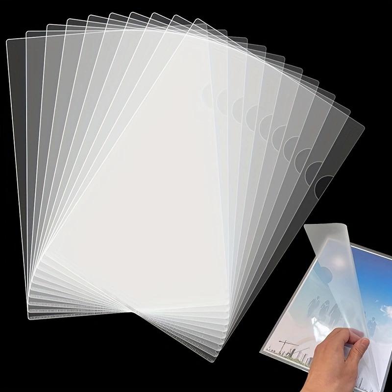 

8 шт., прозрачная папка для документов, пластиковая папка L-типа, безопасный для копирования, карманный карман для проектов, размер США Letter/A4, прозрачный цветной органайзер для файлов