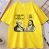 George und Jesus Lustiges Meme T-Shirt Jesus Christliches Religiöses T-Shirt Lässiges Baumwoll Kurzarm Rundhals T-Shirts Unisex Kleidung