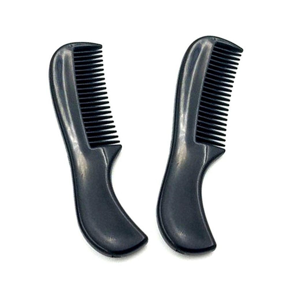 Professional Men Plastic Pocket Combs Anti-slip Black Moustache Combs Mini Beard Comb Barber