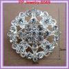 Koreanischer Stil Versilbert Strassstein Blume Brosche Reversnadel B569