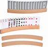 Card Set of Wooden Card Wooden Card Poker Game Card Stands [Adgadg] Stands, 4, Holders, Racks,