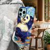 Phone Case: 2D Flat Suitable for iPhone 18 17 16 15 14 13 Pro Film Protective Case, Couple Style, Happy Panda, Christmas and Halloween Gifts