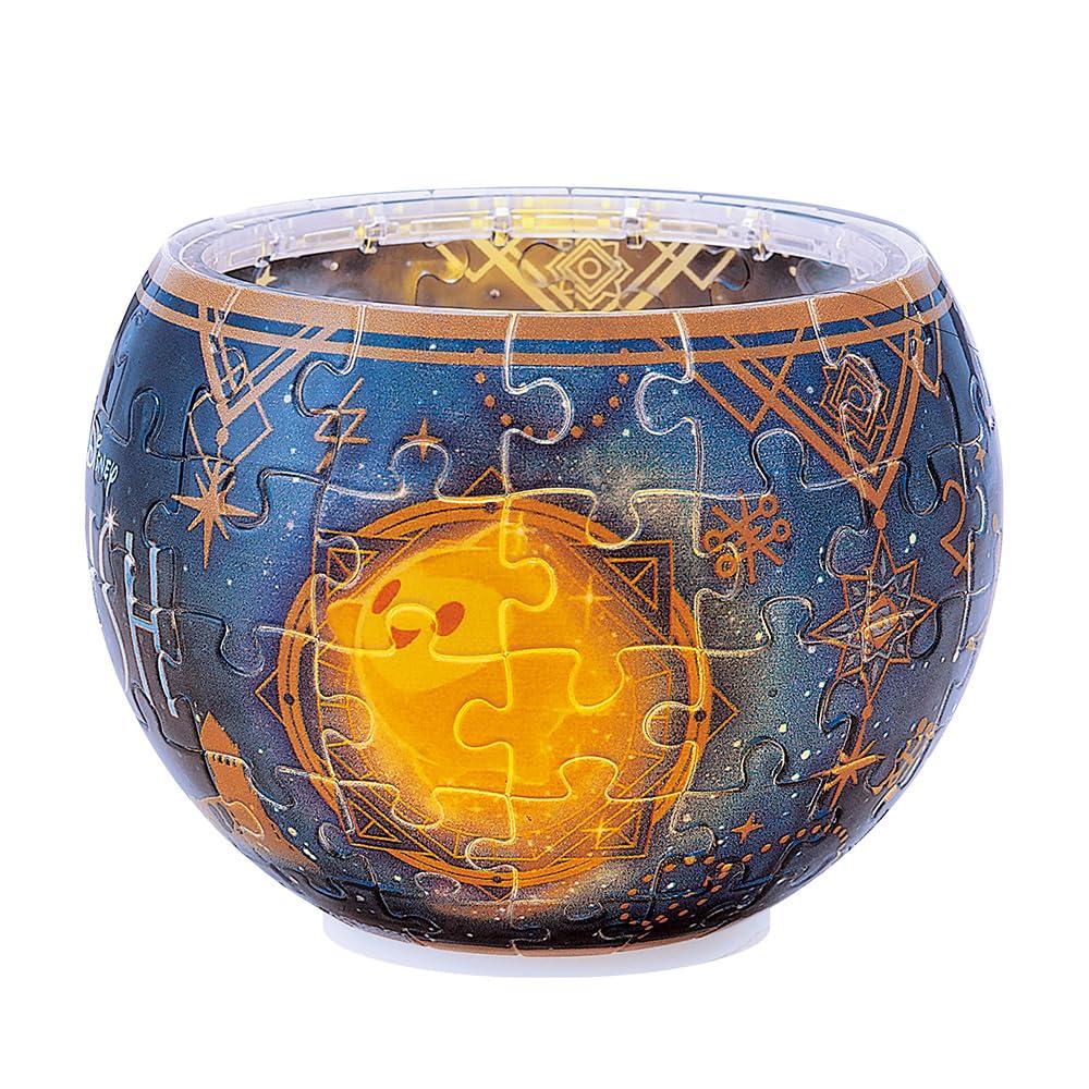 Yanoman 80-Piece Jigsaw Puzzle, Disney Lampshade Puzzle "Shining WISH" (10x14.7cm) 2201-71, Includes Piece Request Postcard and Dedicated LED Stand