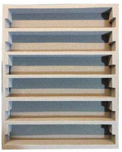 Logifact MIWA KATO Small N Gauge Train Storage Case, Replacement Urethane Insole for 6 Cars (5 Pieces), Gray, 220mm x 179mm x 20mm, MO002