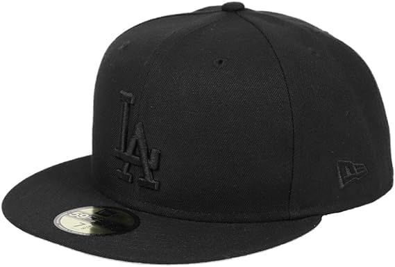 

Cap 59FIFTY Los Angeles Dodgers Baseball Cap NEWERA Hat Major League LA Black x Black Black x Black [New Era] Men s [Item] чорний