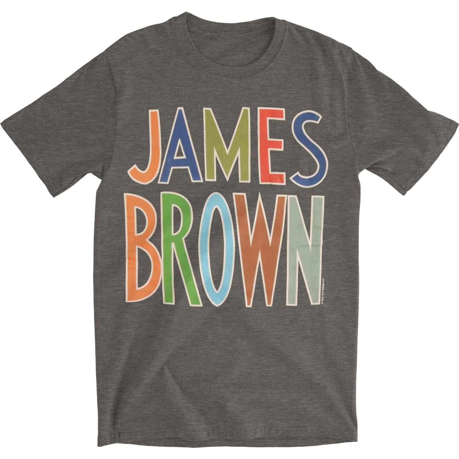 Men s James Brown JB Slim Fit T-shirt Small Grey XL