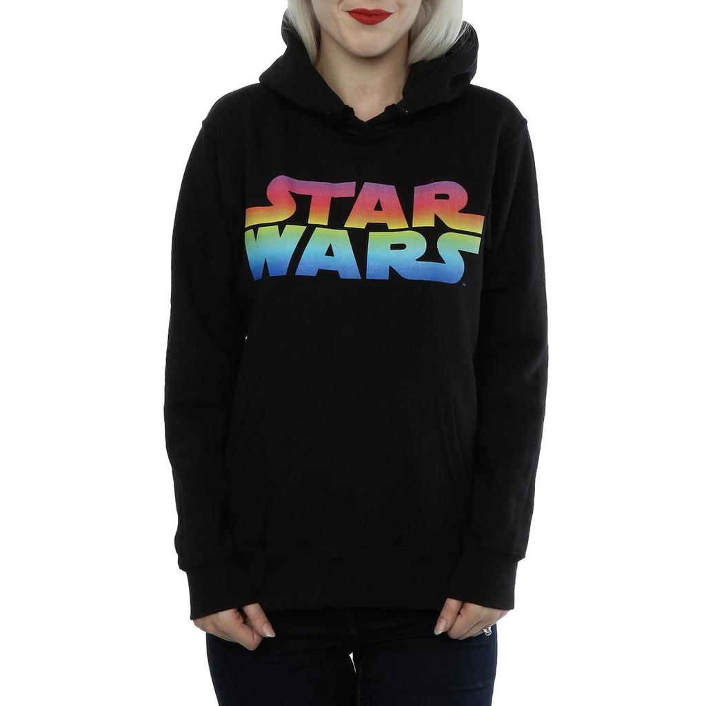 Star Wars Womens/Ladies Rainbow Logo Hoodie