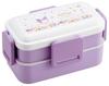 Bento Fluffy Made In Sanrio Pastel Vivid Watercolor Floral Box, Serving, Two-Tier, 600ml, Japan, Kuromi, Print, Girl's PFLW4-A