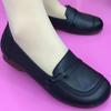 2025 popular real soft leather beef tendon soft sole low heel light and easy to wear mother shoes retro Doudou shoes comfortable flat women