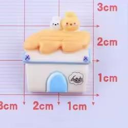 Hot Sale Happy Farm Garden Design Flatback Resin Bow Charms Artifical Style Accessories for Girls