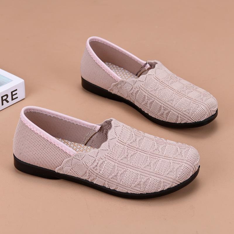 Shoes Women's Versatile New Spring Breathable Flat Bottom Lightweight One-pedal Hollow Mesh Shoes Trendy Fashion Casual Shoes