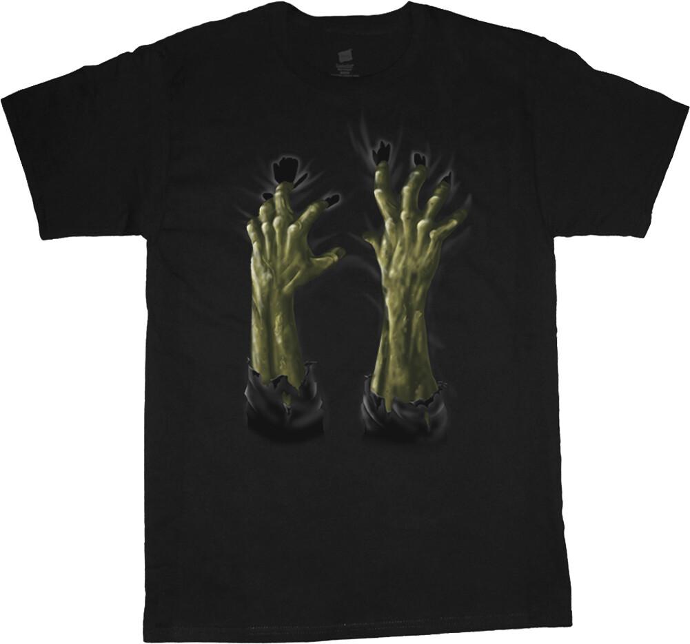 Halloween Costume T-shirt Mens Funny Mens Graphic Tees Zombie Apocalypse XXXL