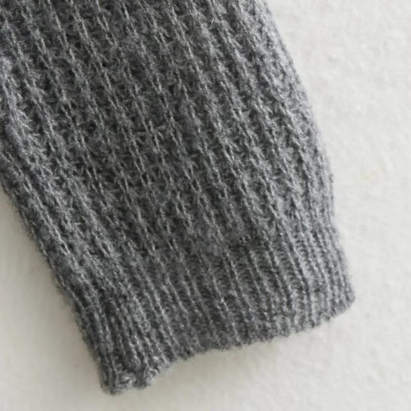 Knitwear With Cutout Fashion Women's Sweaters Knitted Pullovers Autumn Tie Up Long Sleeve Cashmere Sweater Chic Jumpers