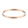Best Seller 2026 Personalized Women Jewellery  Custom Stainless Steel 18K Gold Plated Zircon Love Bangles Bracelets