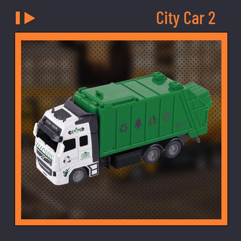 Little King Alloy Toy Pull-Back Excavator - Children's Construction Vehicle Model 