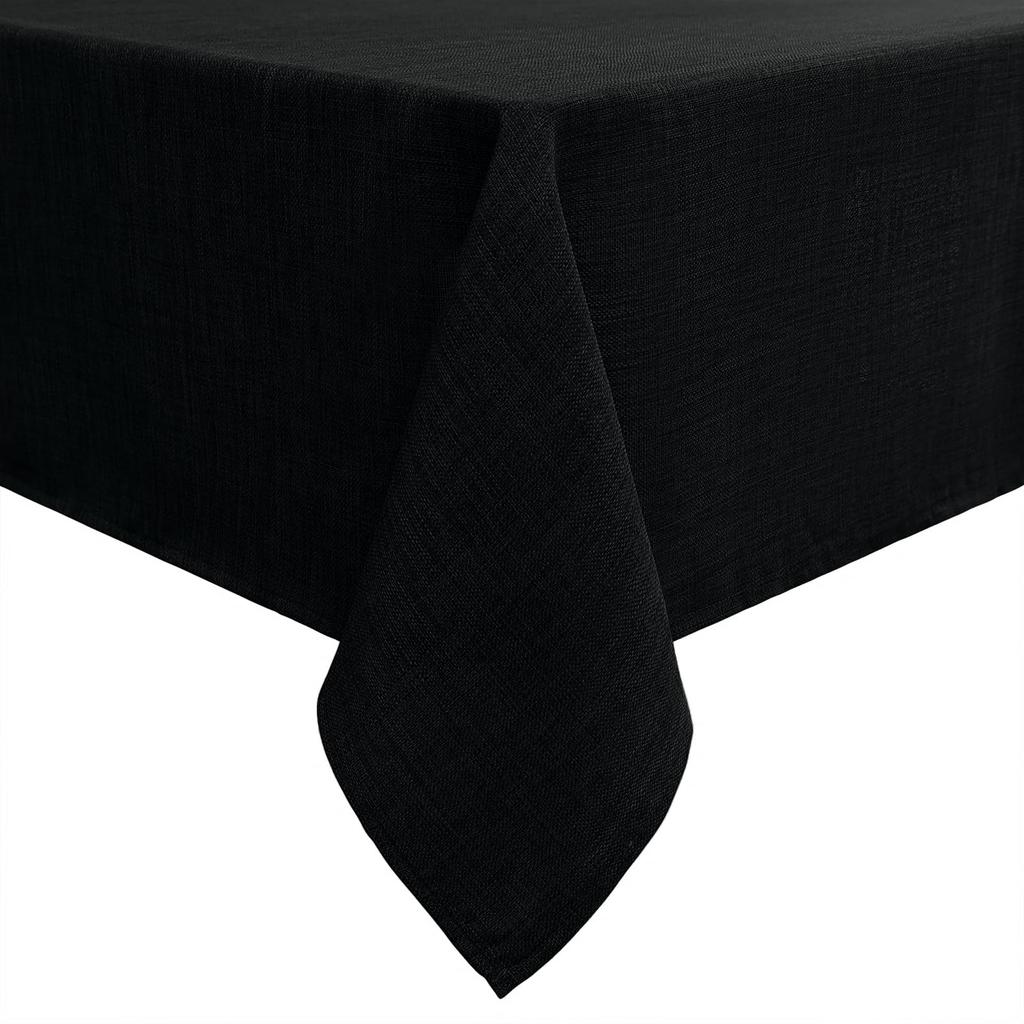 HAPIHAPPY Domestic Tablecloth Rectangular And Round Unpatterned Linen Table Cloth Solid Color Washable Tablecloth For Table