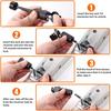 CZC AUTO Trailer Tongue Coupler Lock, Dia 1/4 Inch, 2-1/2 Inch Span Fits Latch-Type Coupler For Towing Boat Truck RV Car Trailer